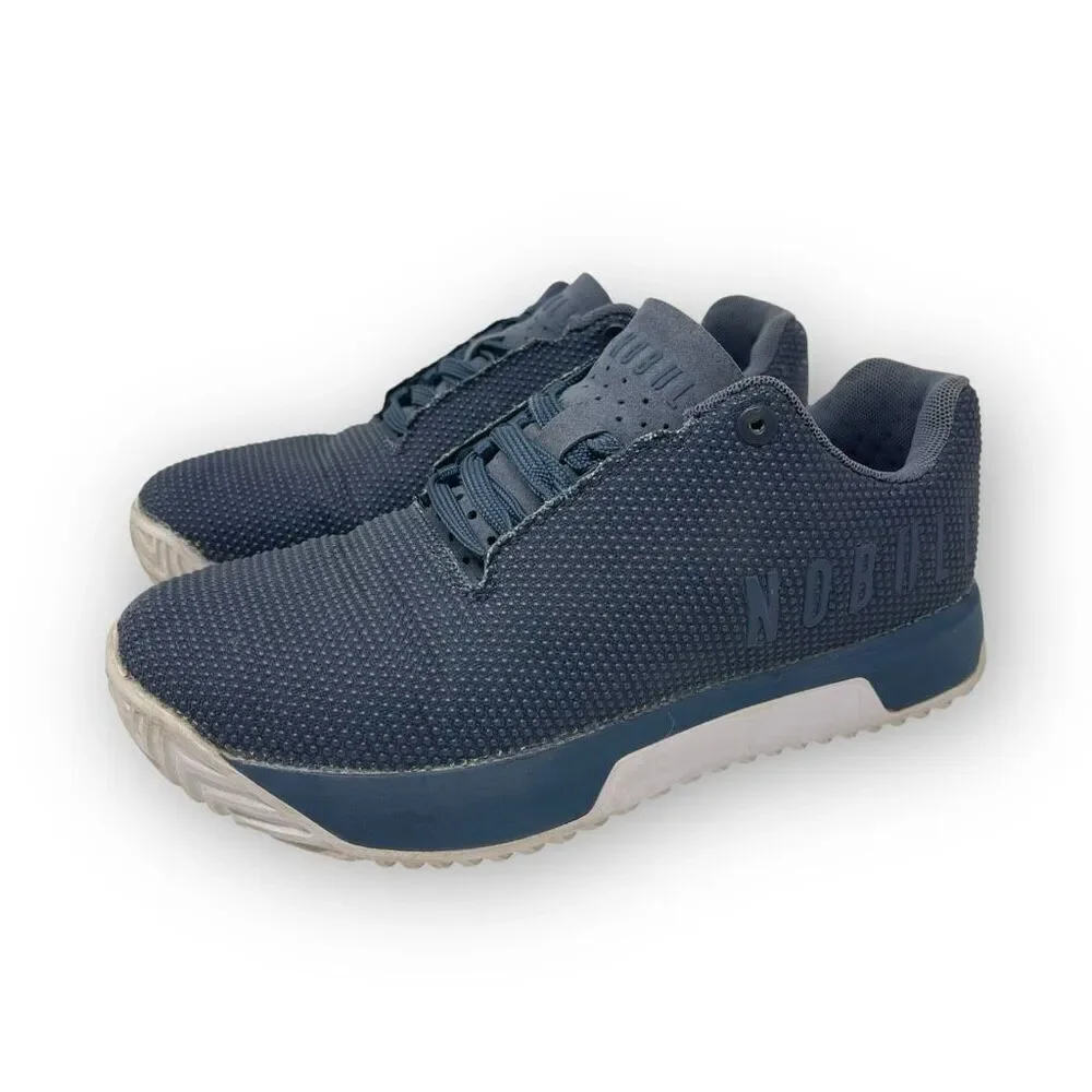 NOBULL Nobull SF Trainer Athletic Sneaker Shoes Navy Blue White Women’s Size 8